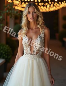 Showstopping corset-back design