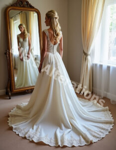 Elegant vintage gown transformation