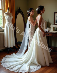 Timeless wedding dress modifications
