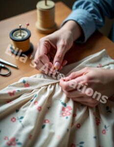 Tailored vintage dress makeover