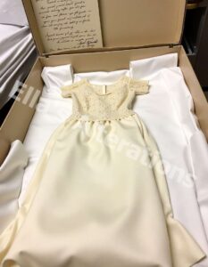 Resizing an heirloom gown