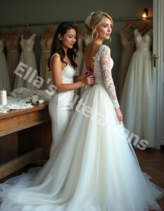 Classic ball gown silhouette