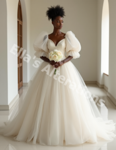 Couture with dramatic flair