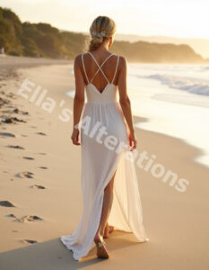 Modern Slit Wedding Look