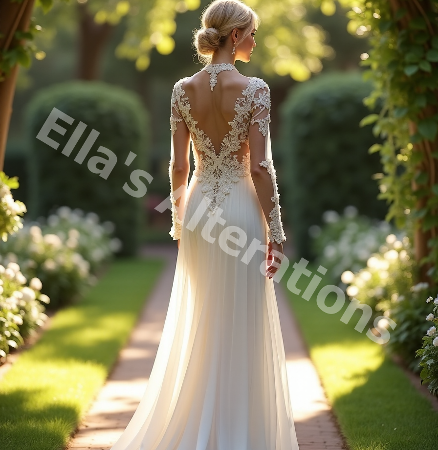 Illusion high neck romance