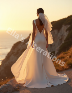 Romantic illusion lace neckline