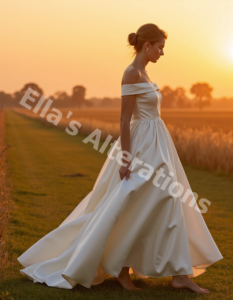 Off-shoulder minimalist dream