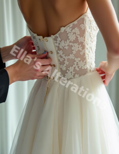 Soft silk, perfect bustle