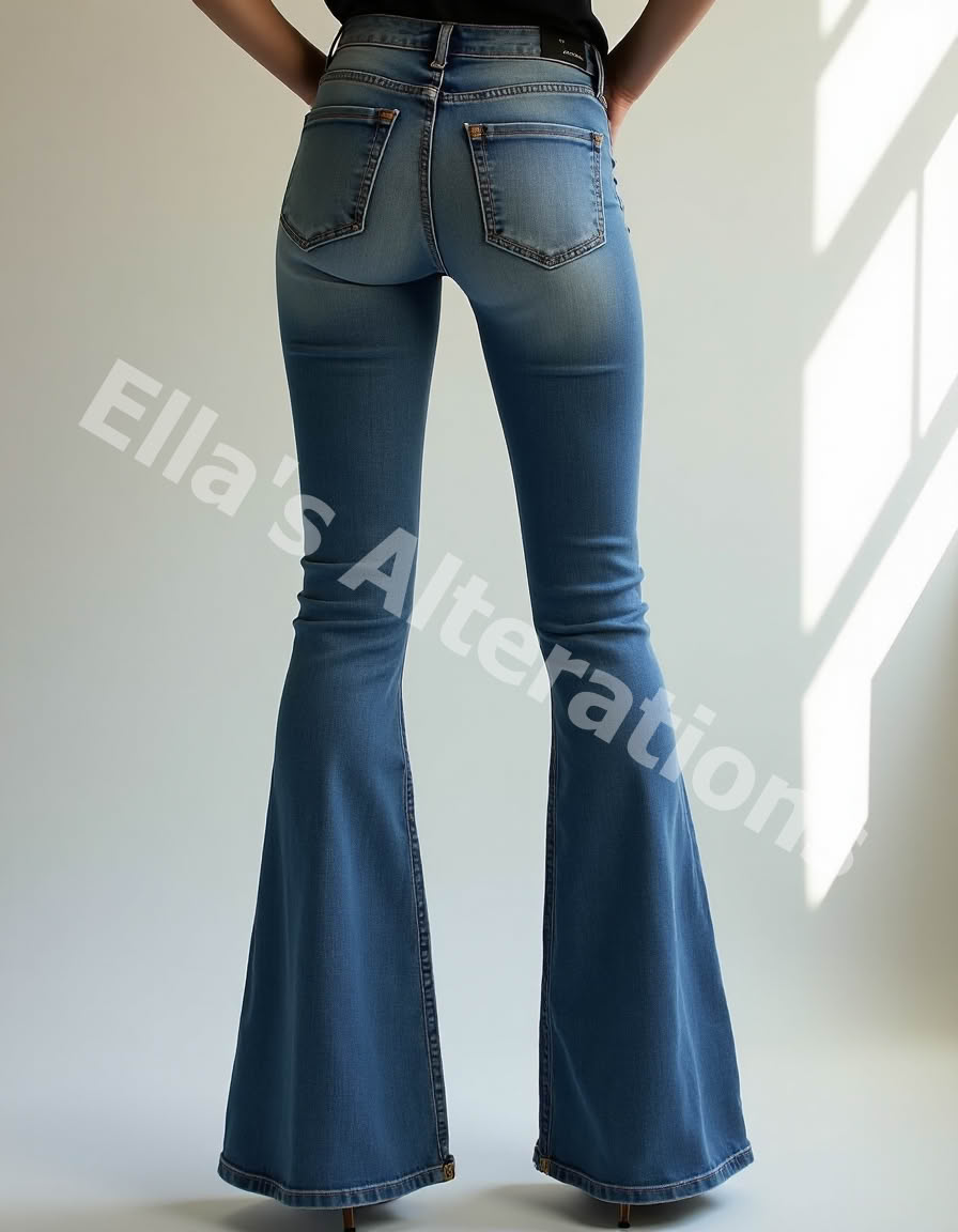 Hand-pinned jean leg silhouette.jpg