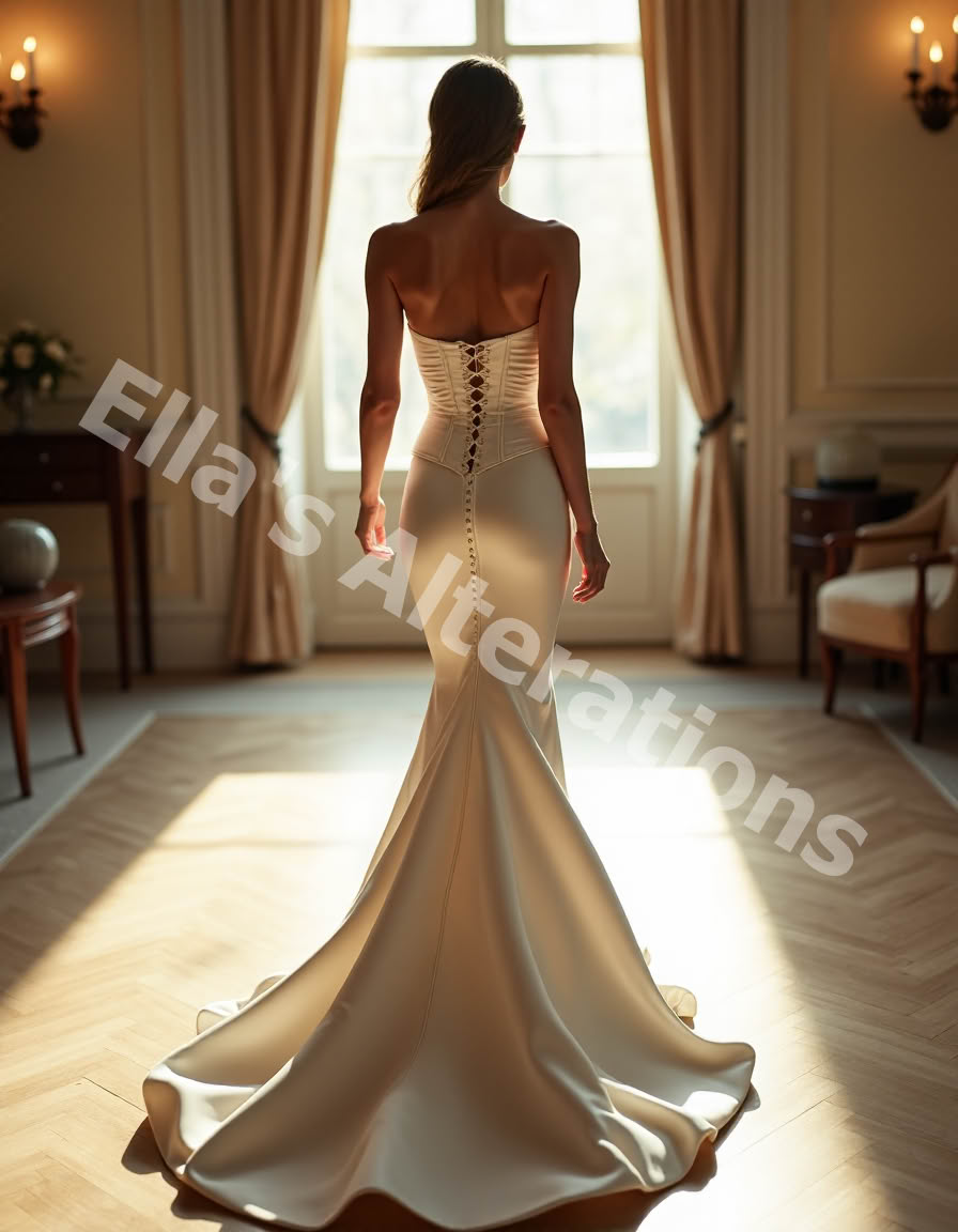 Final fitting, waist adjustments