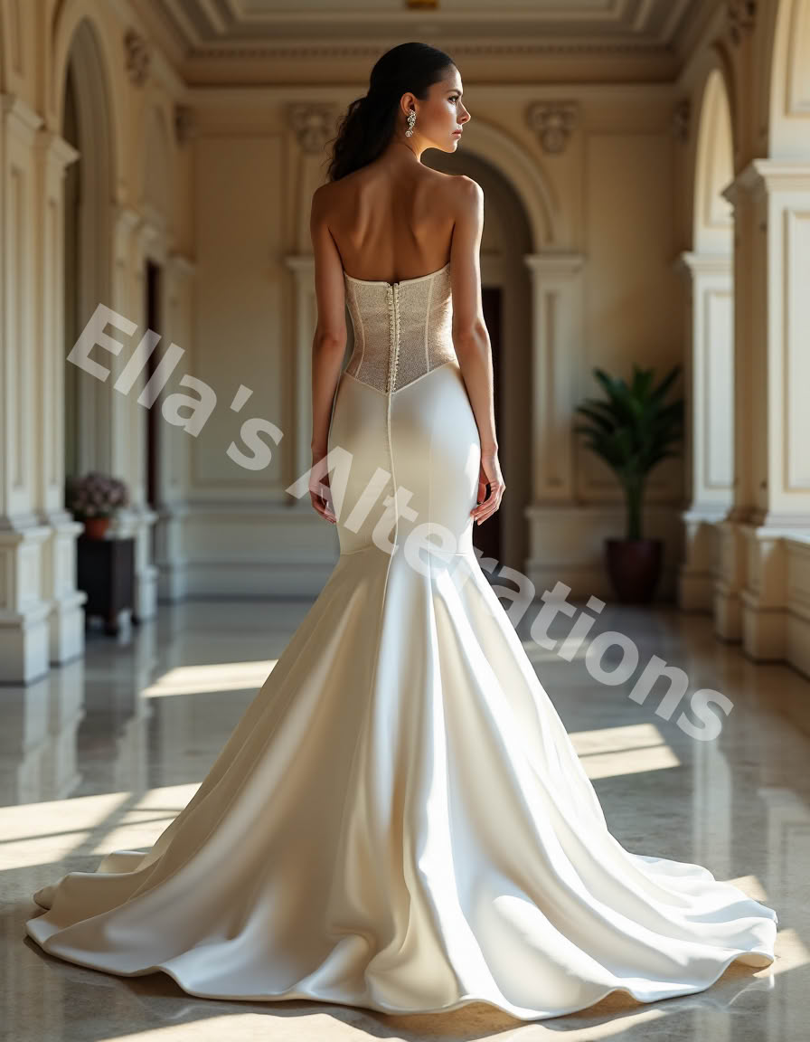 Seamline guiding dress structure