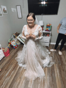 The gown before perfection