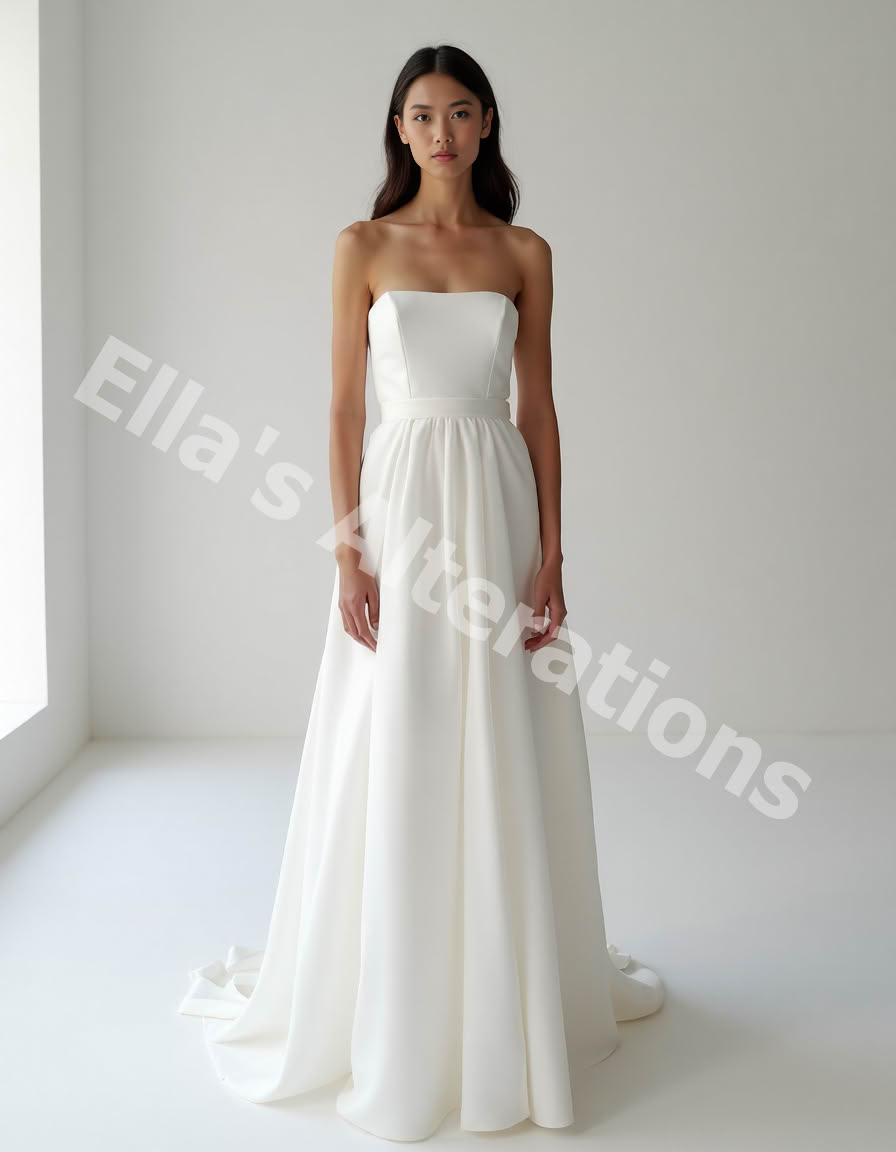 Bridal beauty in organza