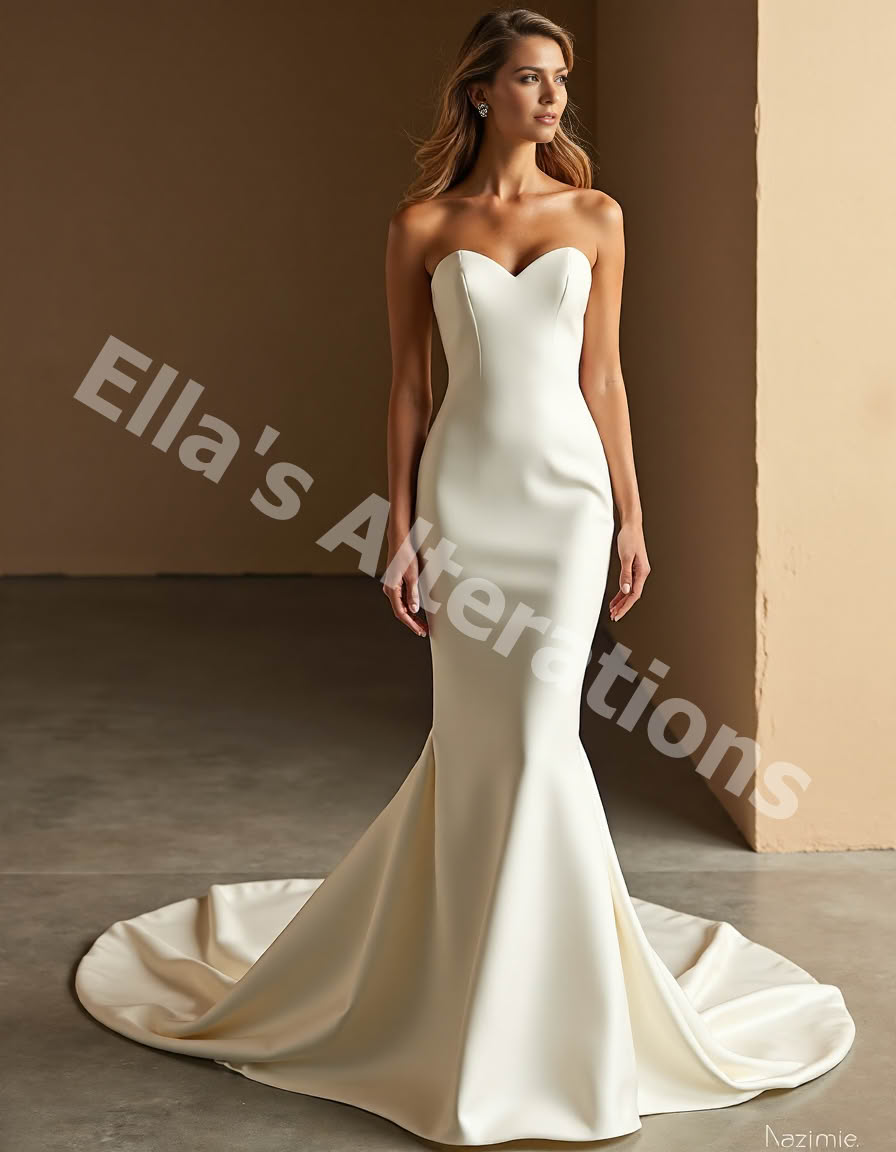 Bridal beauty in organza