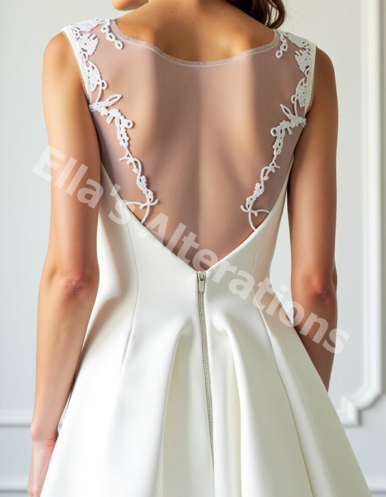 Boning channels inside bodice