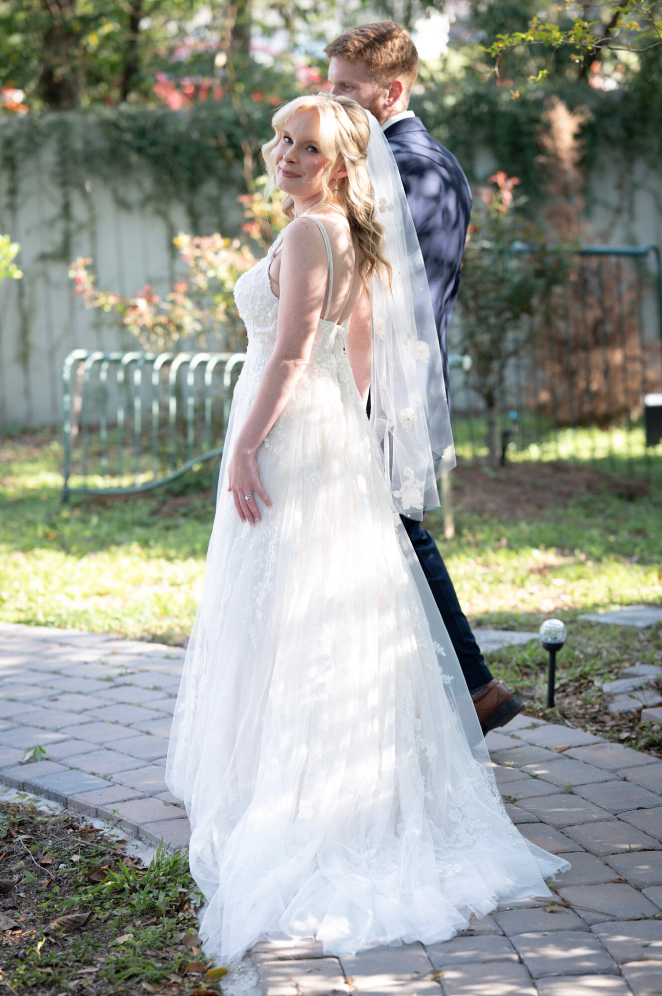 Ciara Florer and Ryan wedding day customer spotlight by Ella’s Alterations