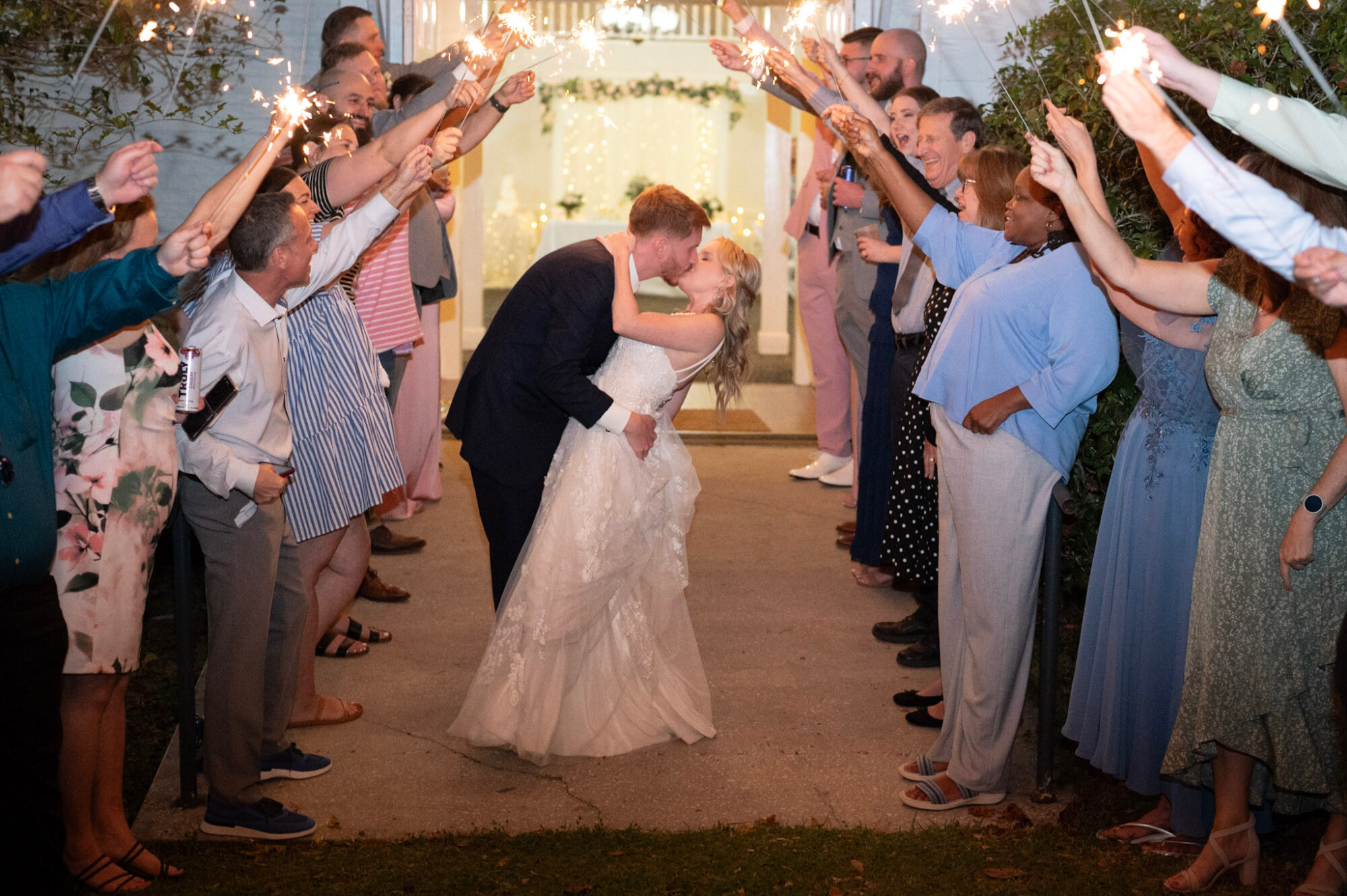 Ciara Florer and Ryan celebrating their wedding day