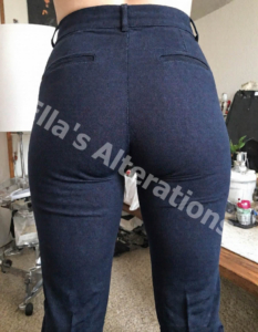 A Steamed Trouser Hem With A Factory Clean Pressed Finish